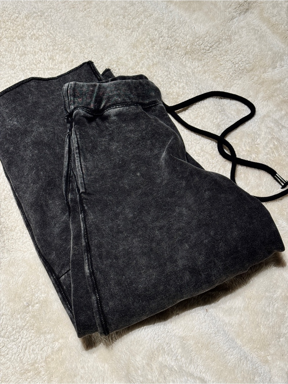 R13 Washed Black Drawstring sweatpants - Picture 3 of 12